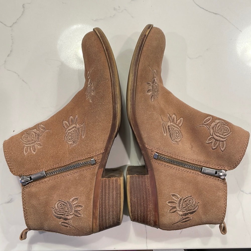 Rose Embroidered Lucky Booties